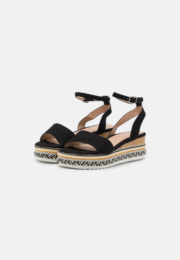 Sandales Anna Field Wedge platform Boucle Noir Femme | SMX-4356313